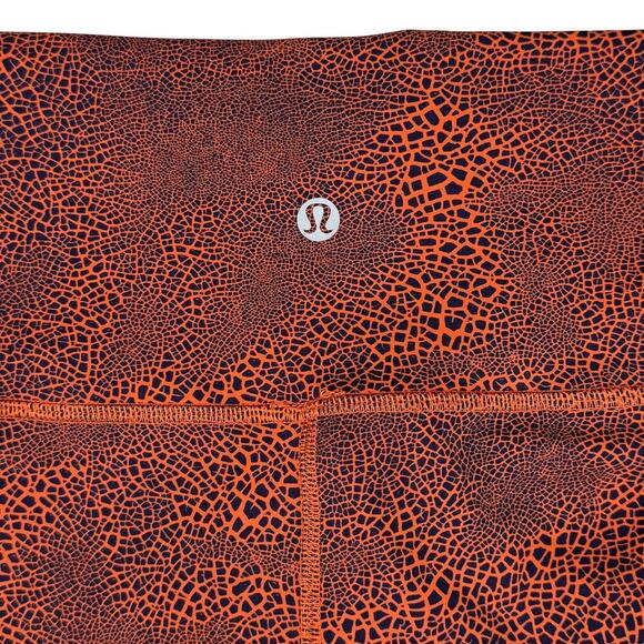 LULULEMON Wunder Train High-Rise Tight 25" Size 6 Crackle Glaze Vintage Orange - Picture 9 of 9